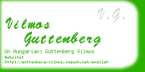 vilmos guttenberg business card